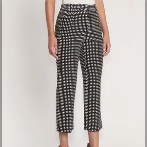 EQUIPMENT FEMME NWT Bergen Silk Pants Cropped Check 4 Checkered